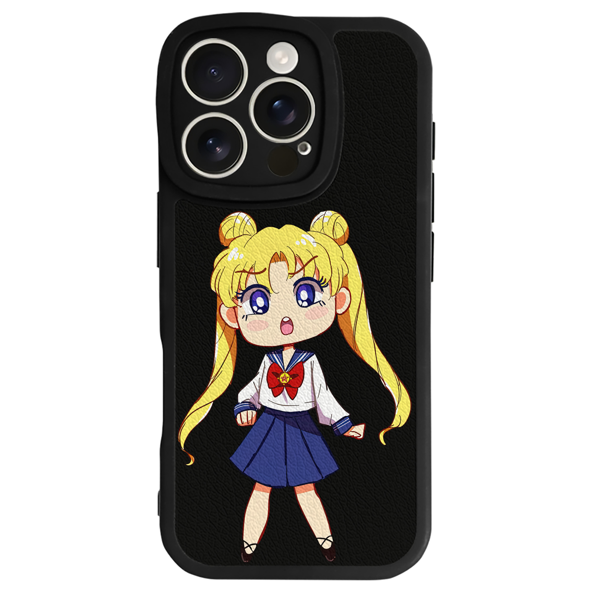 （画像用） 美少女戦士セーラームーン 愛野 美奈子 あいの みなこ Sailor Moon Aino Minako 【iPhone 16シリーズ対応】シリコンスマホケース（レザー調） 材質：シリコン